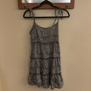 Black and white patterned dress